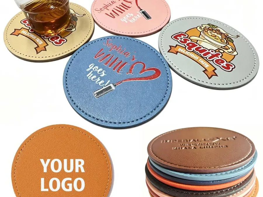 Custom Leather Coasters