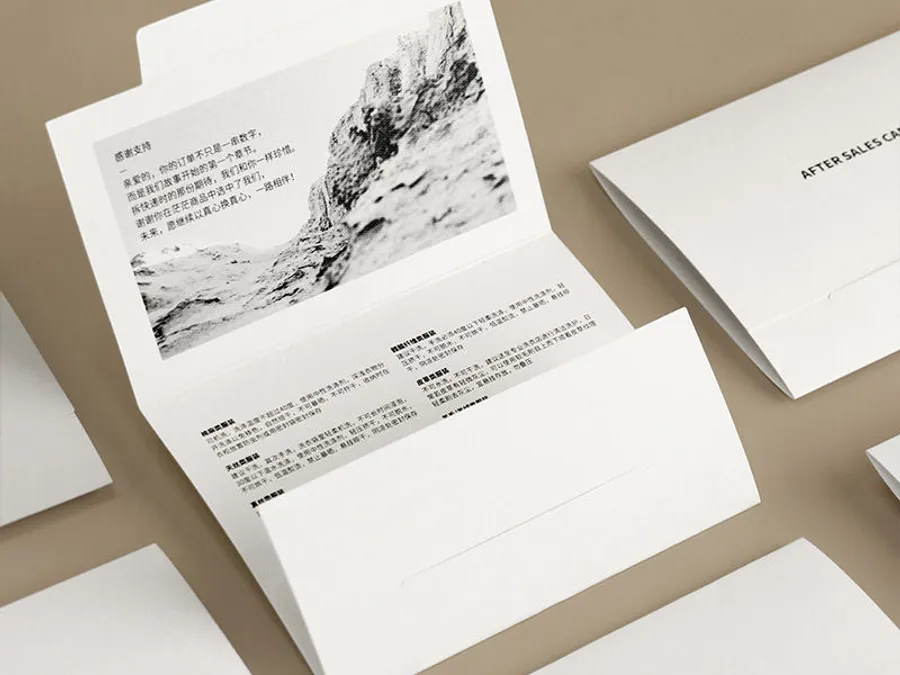 Custom Warranty & After-sales Cards